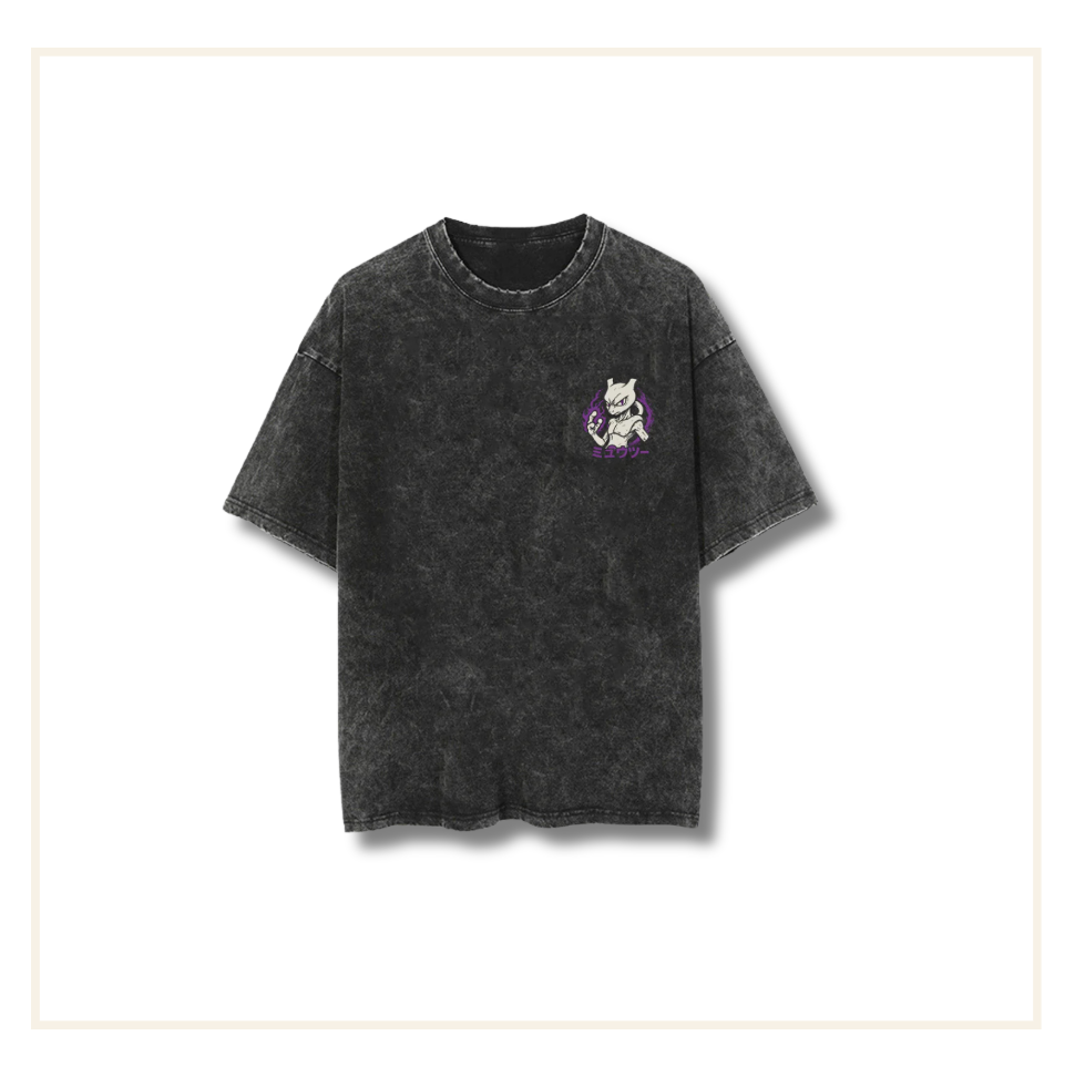 Hokuro Psywave Shadow 2-Sided Vintage Oversize Tee