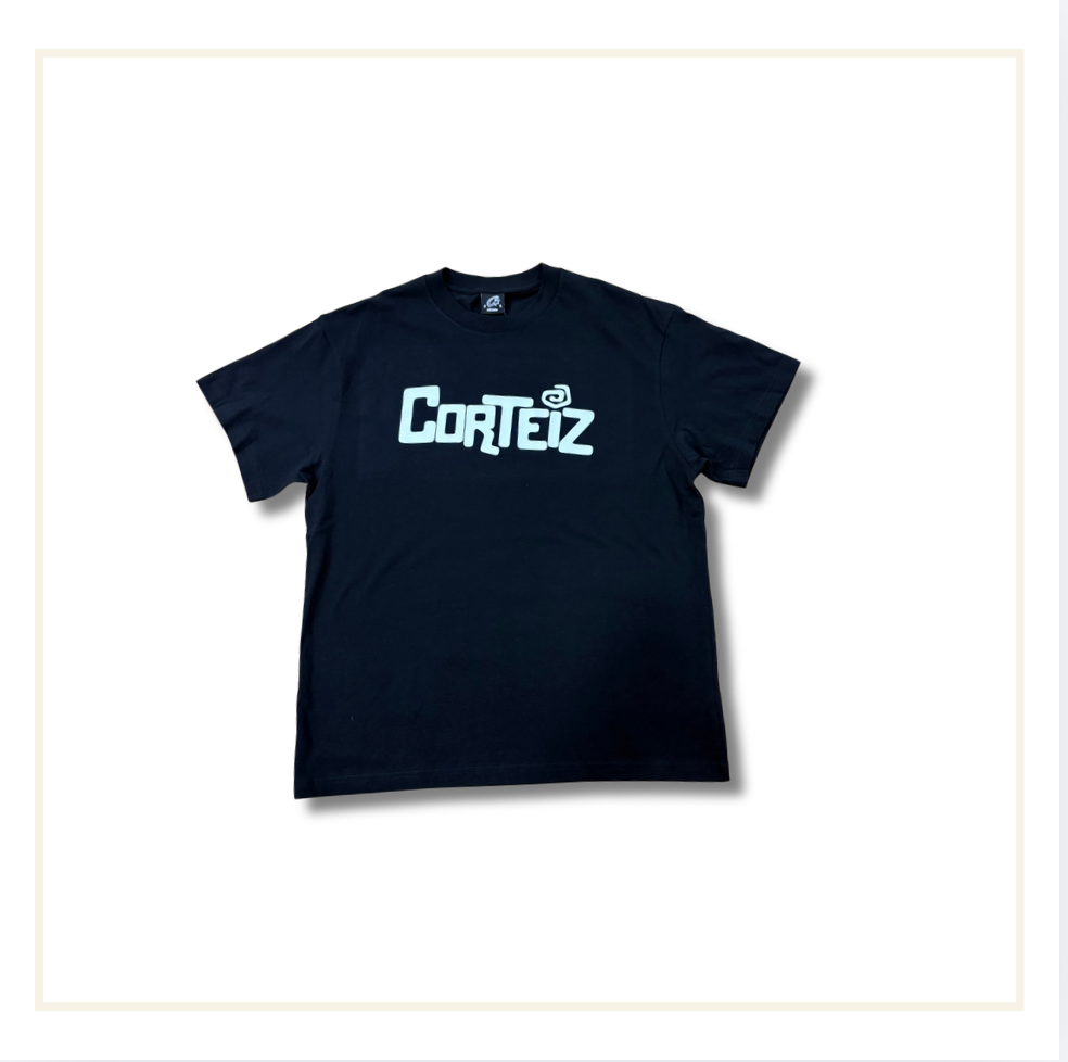 Corteiz Logo Tee Black