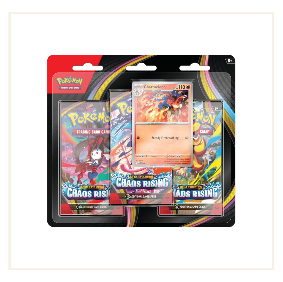 Pokèmon Mega Evolution Chaos Rising Charmeleon 3 Blister Pack