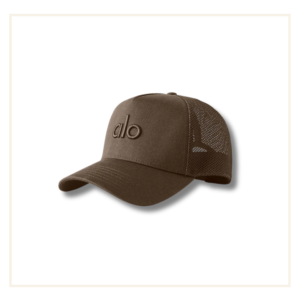 Alo District Trucker Cap Black Espresso