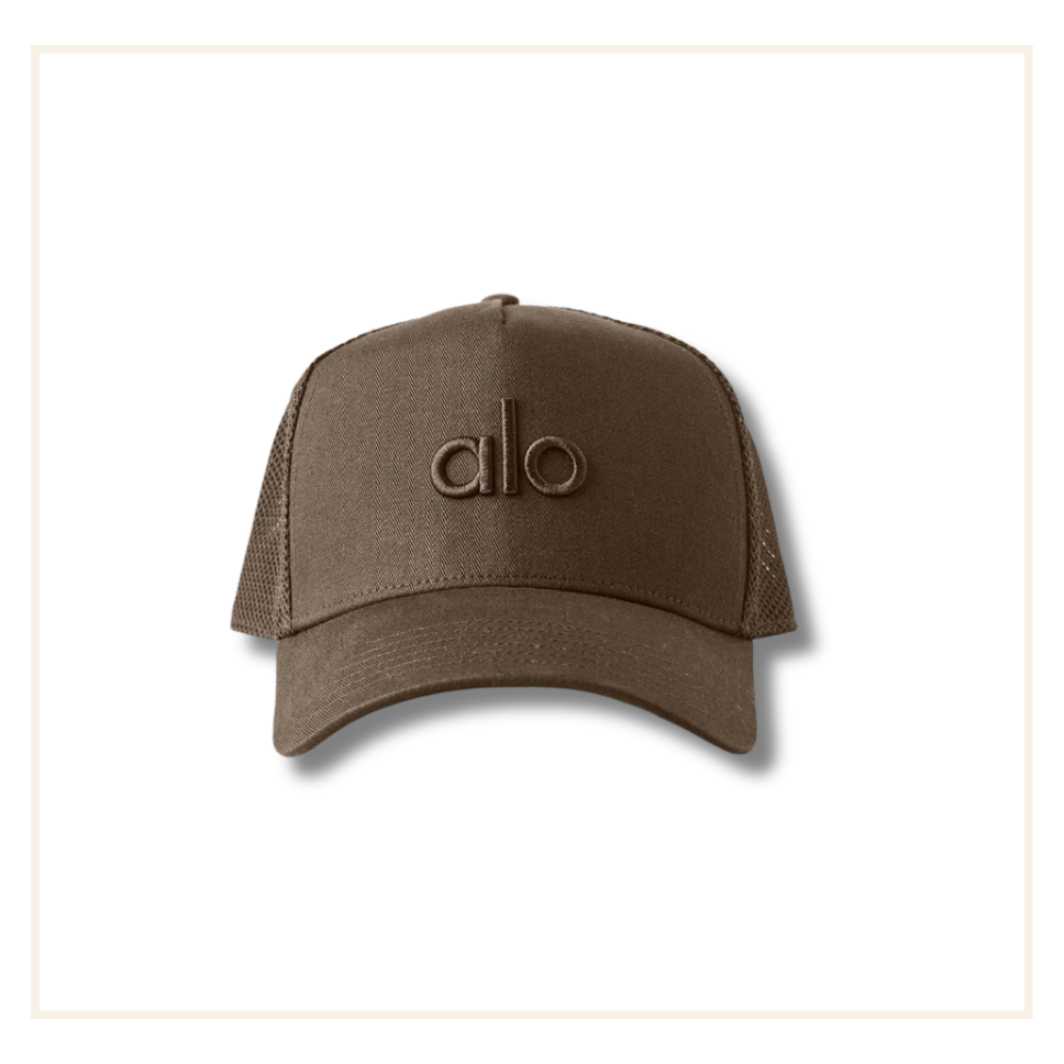 Alo District Trucker Cap Black Espresso