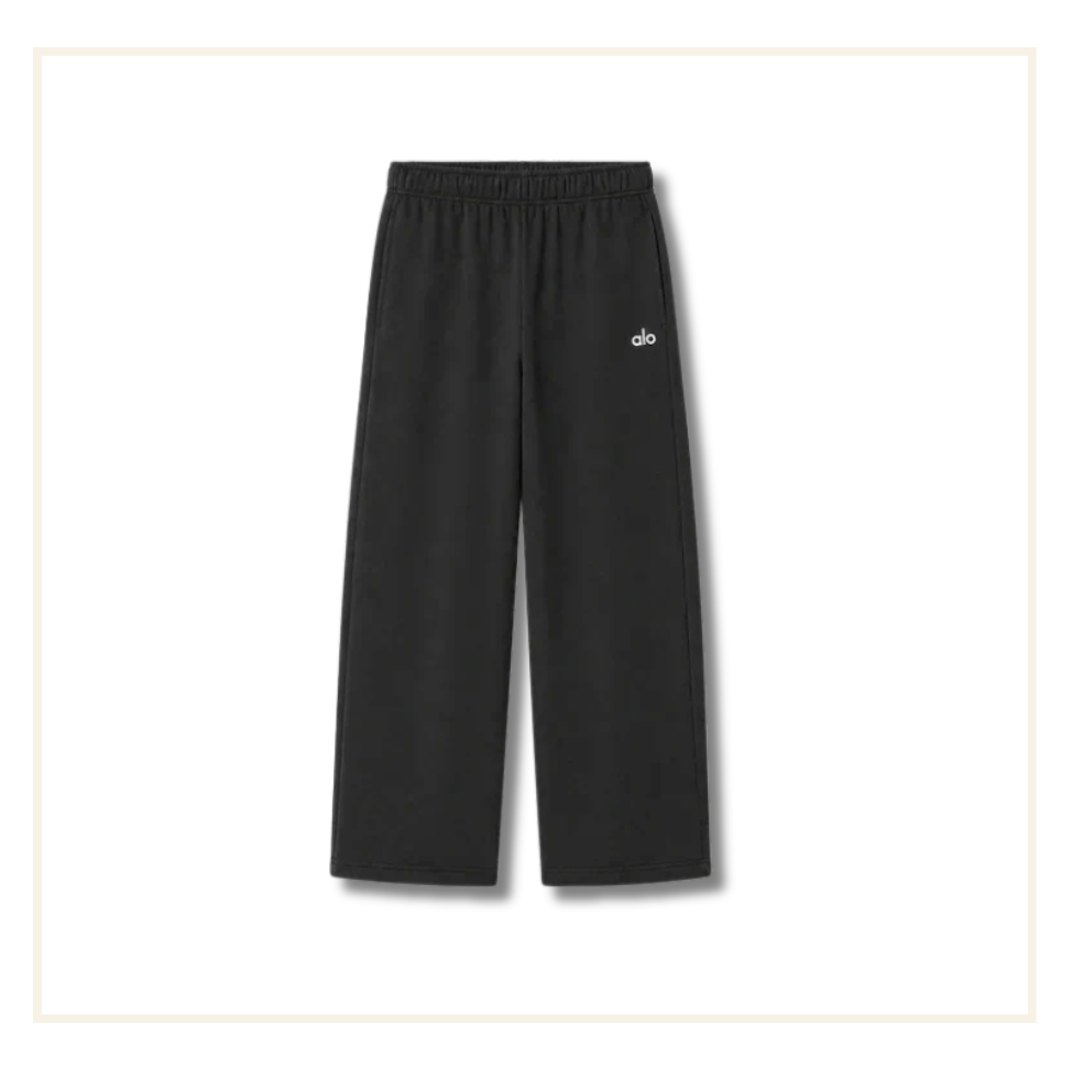 Alo Accolades Straight Leg Sweatpant Black