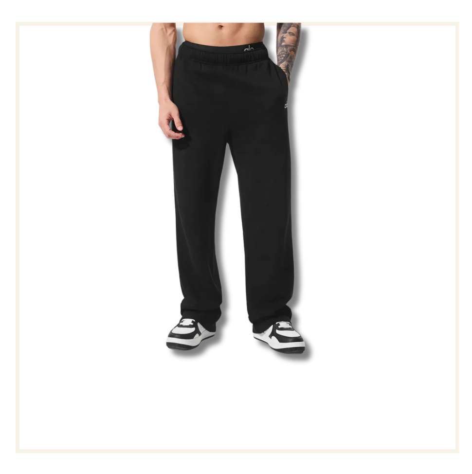 Alo Accolades Straight Leg Sweatpant Black