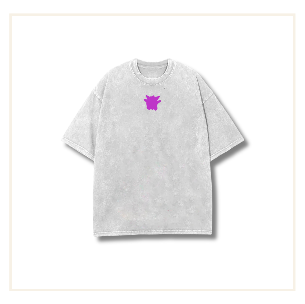 Hokuro 2-Sided Ghost Vintage Oversized Tee