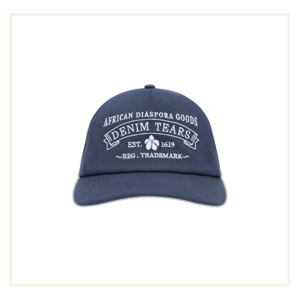 Denim Tears ADG Stamp Cap Navy