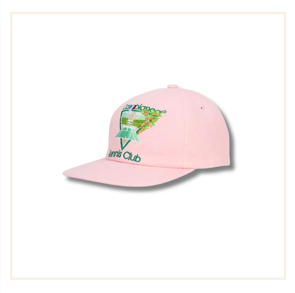 Casablanca Tennis Club Icon Cap Pink