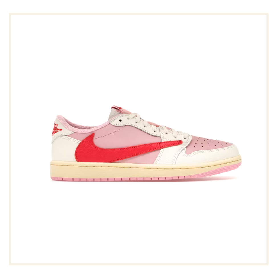 Air Jordan 1 Retro Low OG SP Travis Scott Sail Tropical Pink