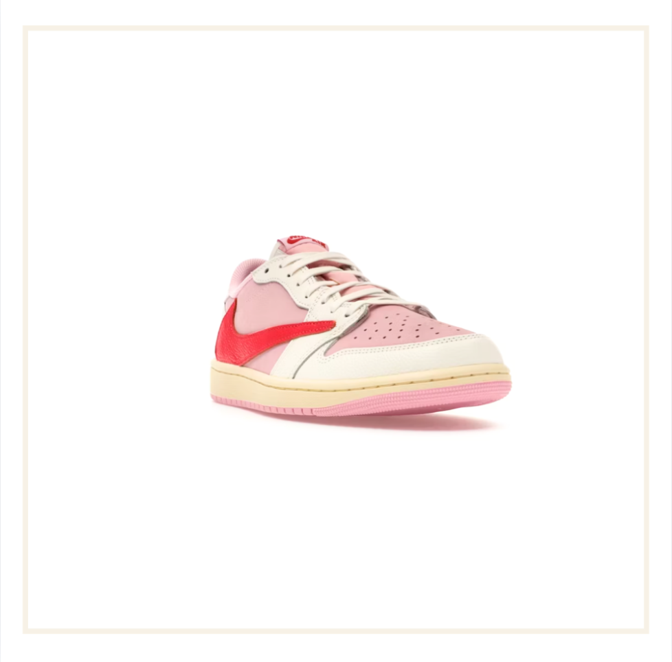 Air Jordan 1 Retro Low OG SP Travis Scott Sail Tropical Pink
