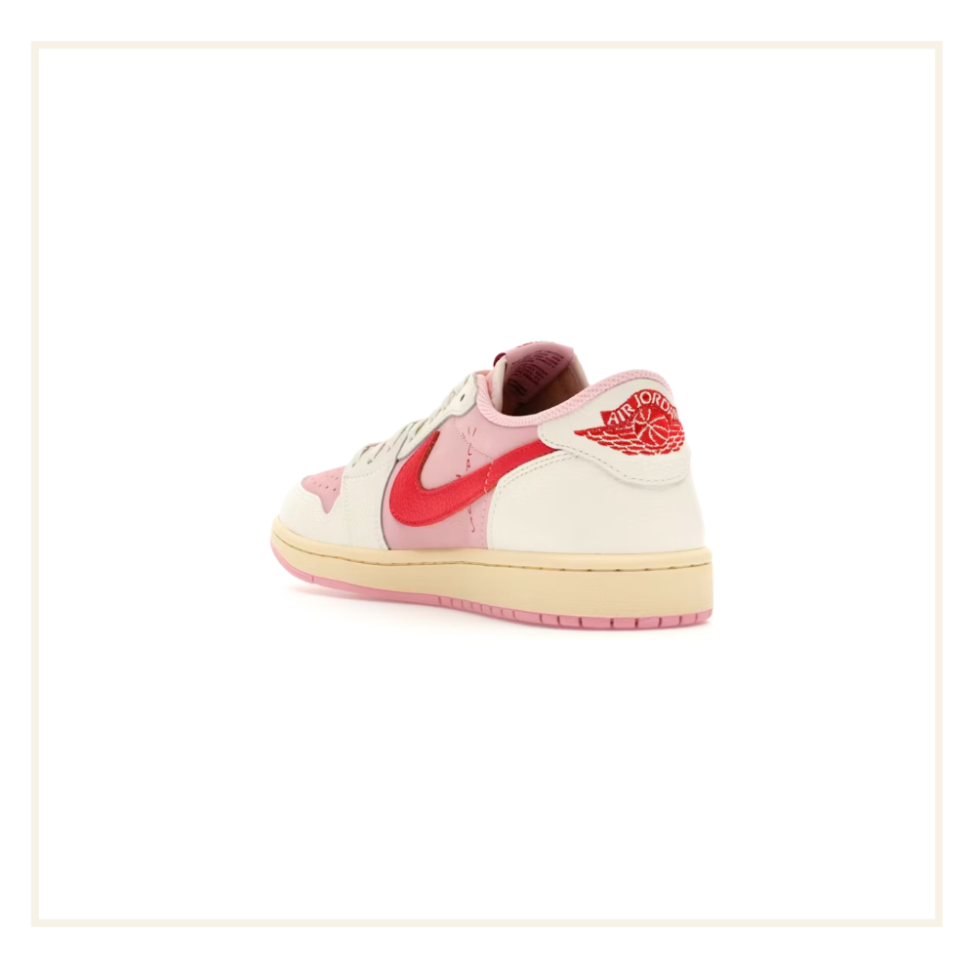 Air Jordan 1 Retro Low OG SP Travis Scott Sail Tropical Pink