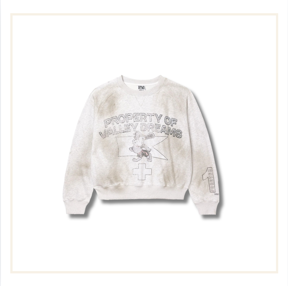 Vale Forever Valley Dreams Prison Break Dest Light Grey Sweatshirt