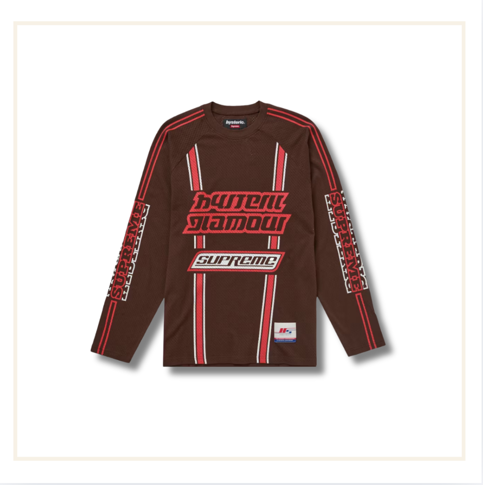 Supreme Hysteric Glamour Mesh L/S Top Brown