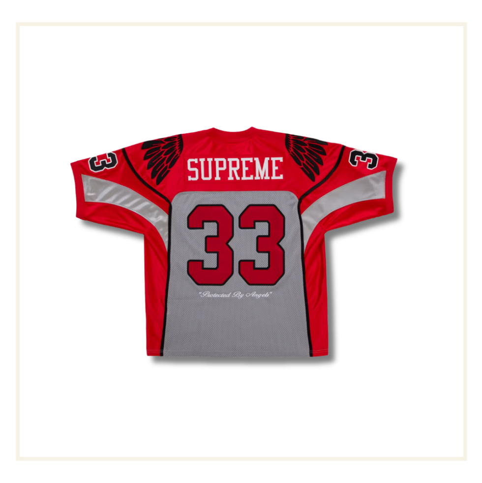 Supreme Wings Football Jersey Grey