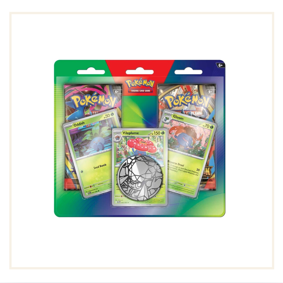 Pokémon TCG Enhanced Two-Pack Blister Oddish, Gloom & Vileplume