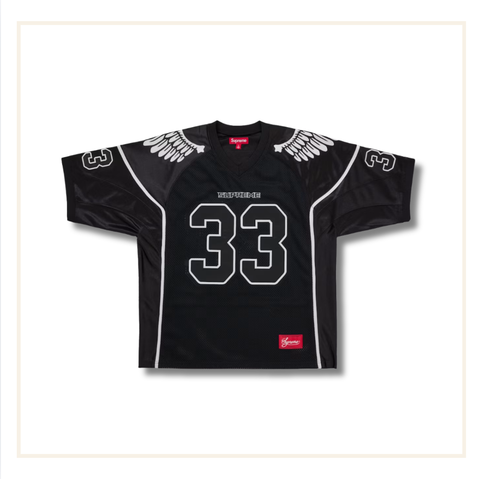 Supreme Wings Football Jersey Black