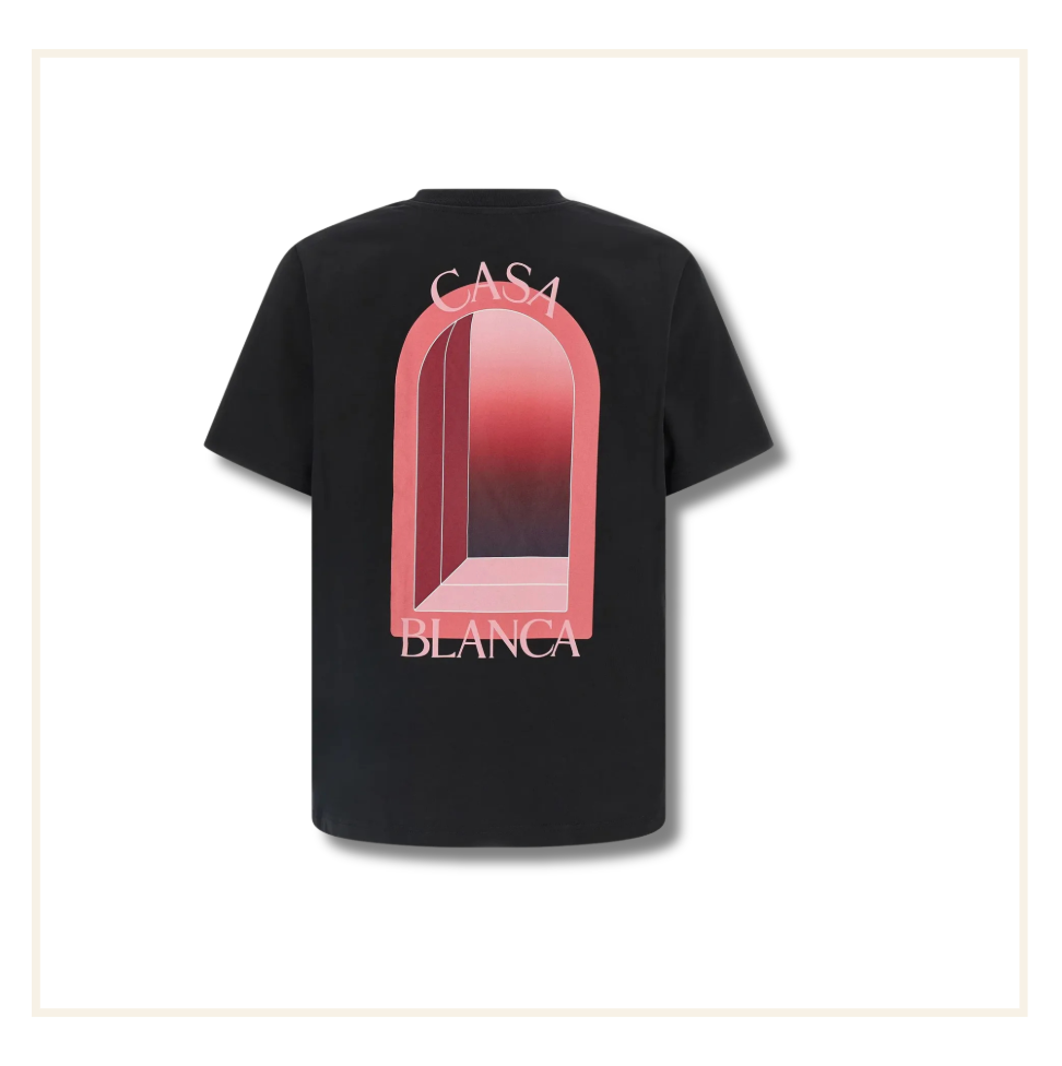 Casablanca Jersey Arches T-Shirt Black