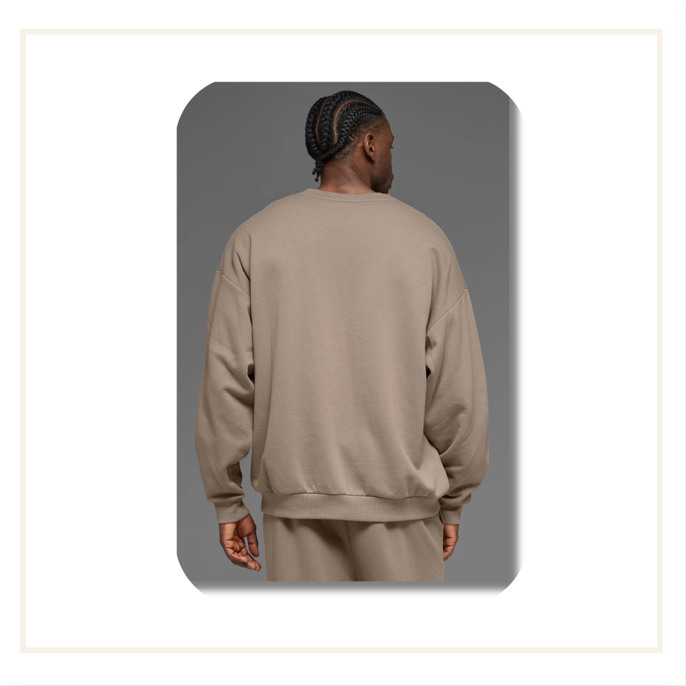 Alo Accolade Crew Neck Pullover Gravel