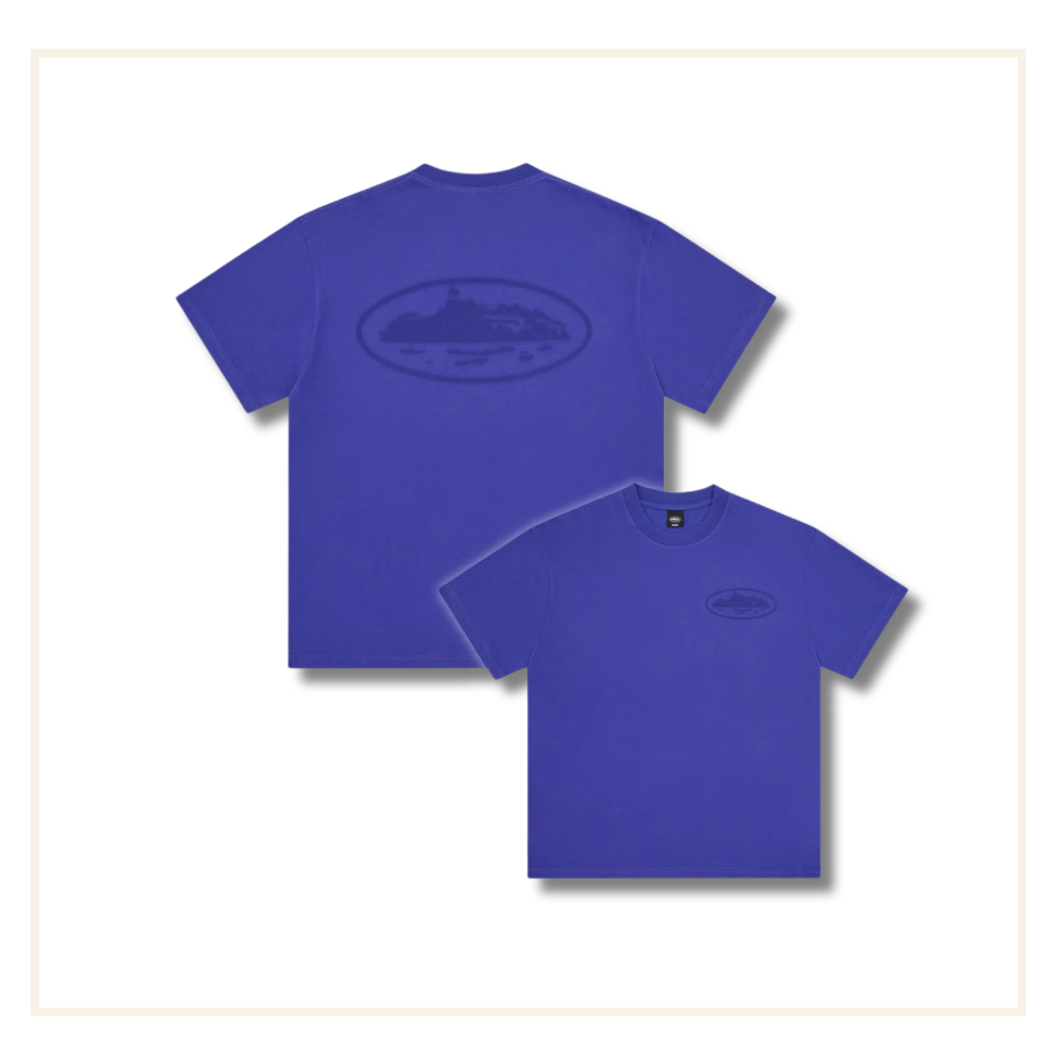 Corteiz Knockout Tee Indigo Blue