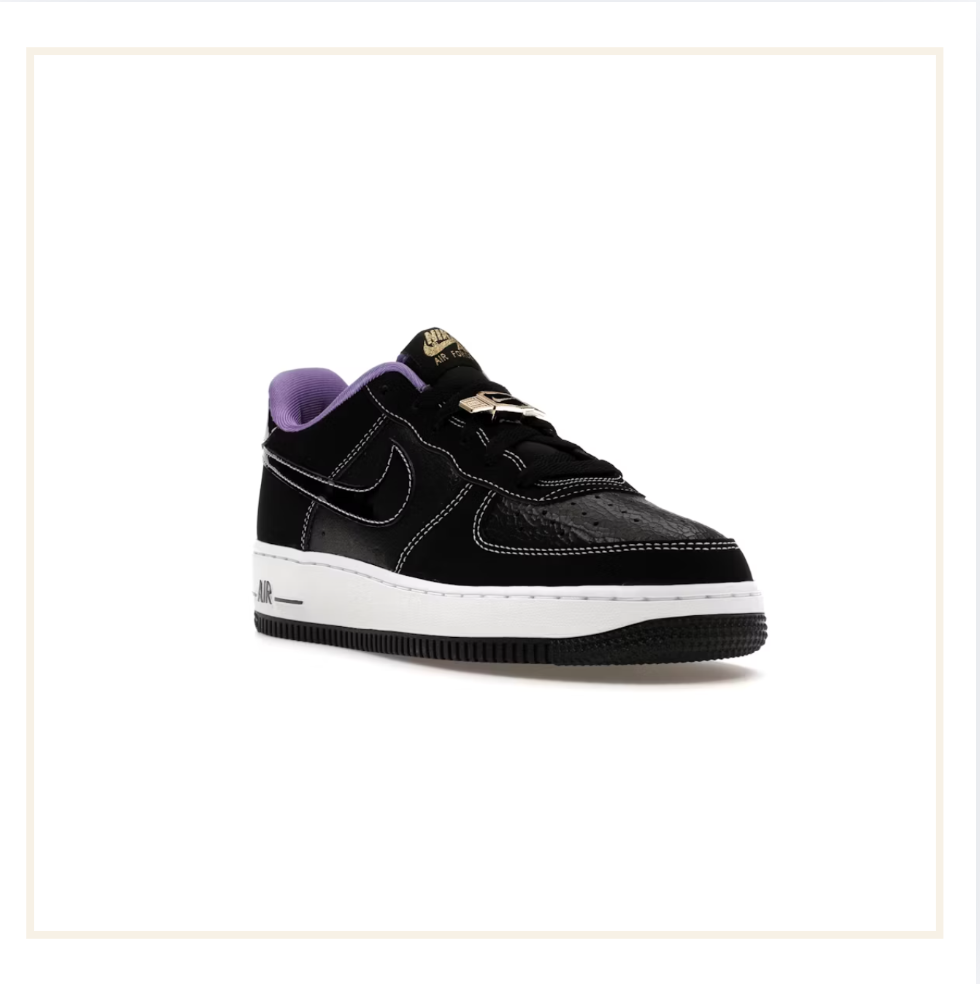 Nike Air Force 1 Low '07 LV8 World Champ Black Purple (GS)