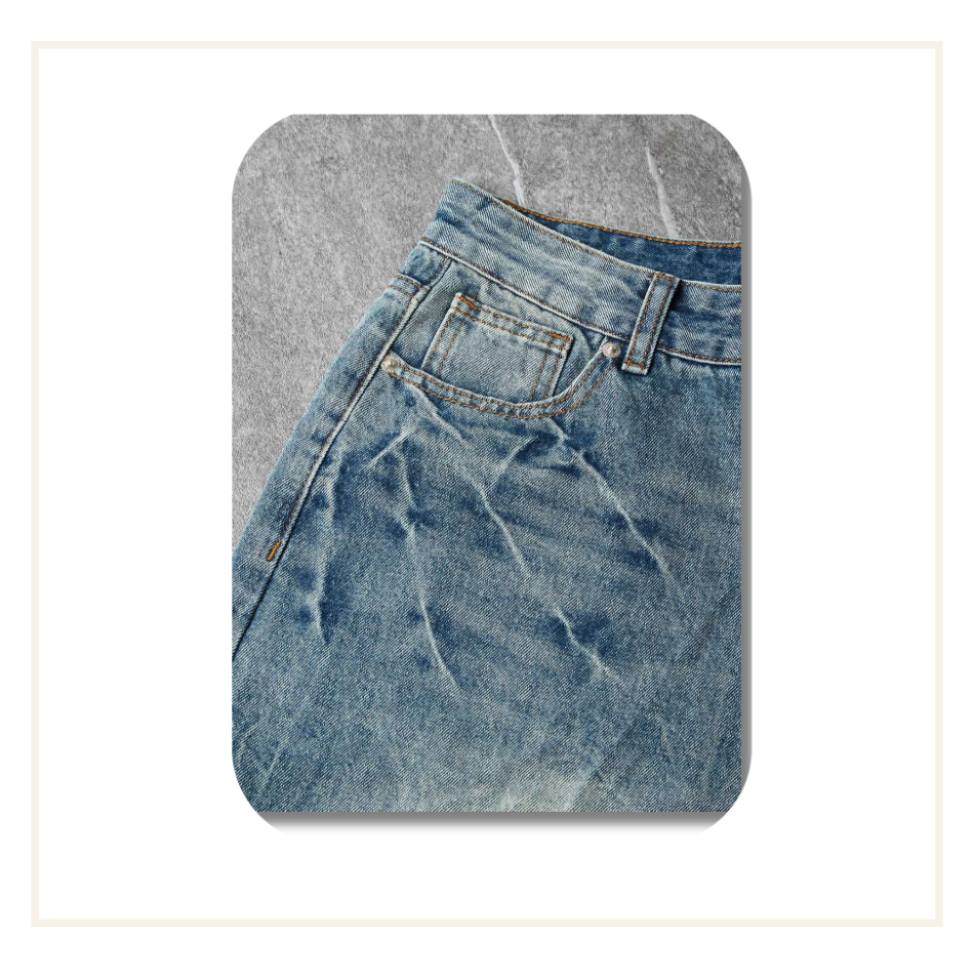 Noissey Ocean Washed Denim Shorts Blue