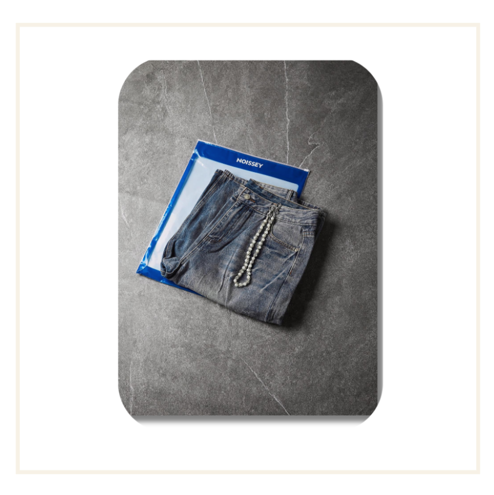 Noissey Ocean Washed Denim Shorts Blue