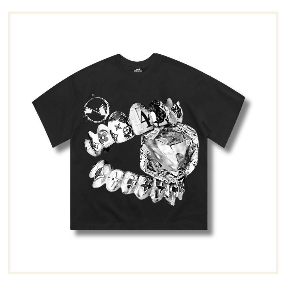 Noissey Liquid Chrome Monogram T-Shirt Black