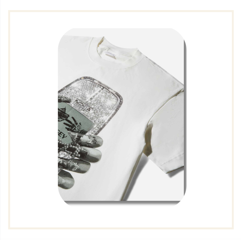 Noissey Nokia Nail Diamond T-Shirt White