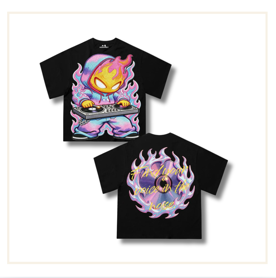 Noissey Rainbow Tie-Dye DJ Skater T-Shirt