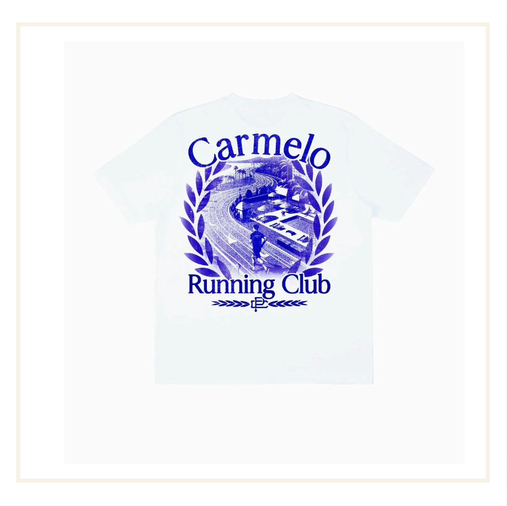 Carmelo Pace Running Club 2.0 T-Shirt White/Blue