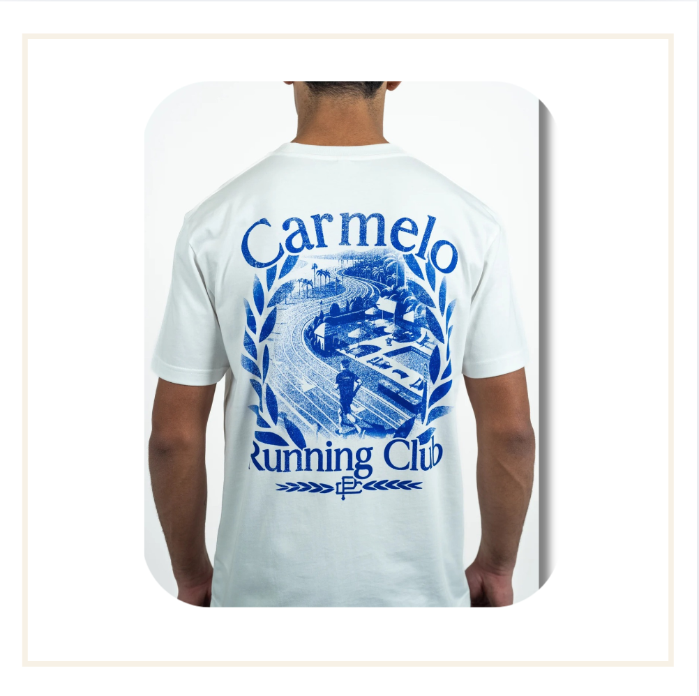 Carmelo Pace Running Club 2.0 T-Shirt White/Blue
