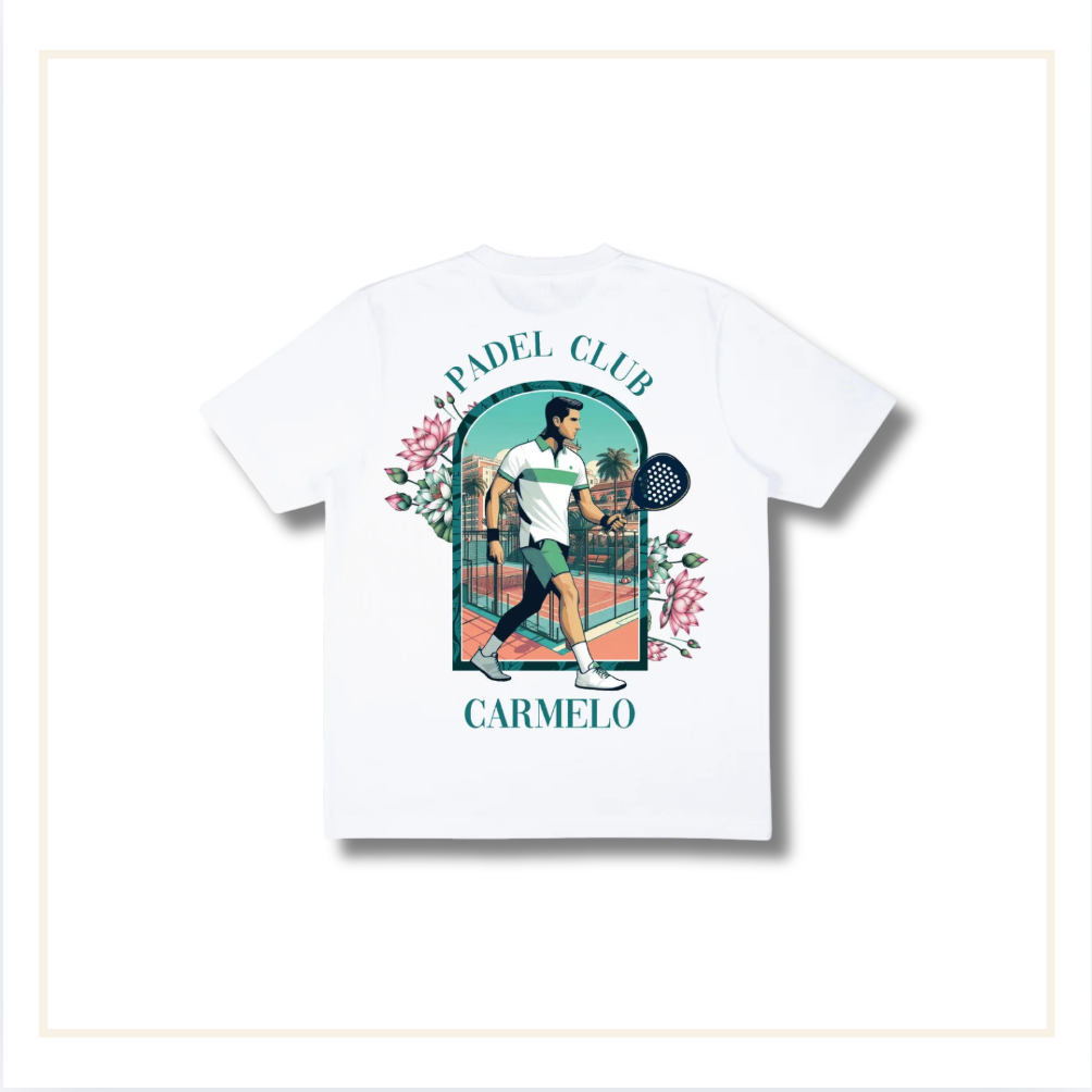 Carmelo Pace Padel Club T-Shirt White