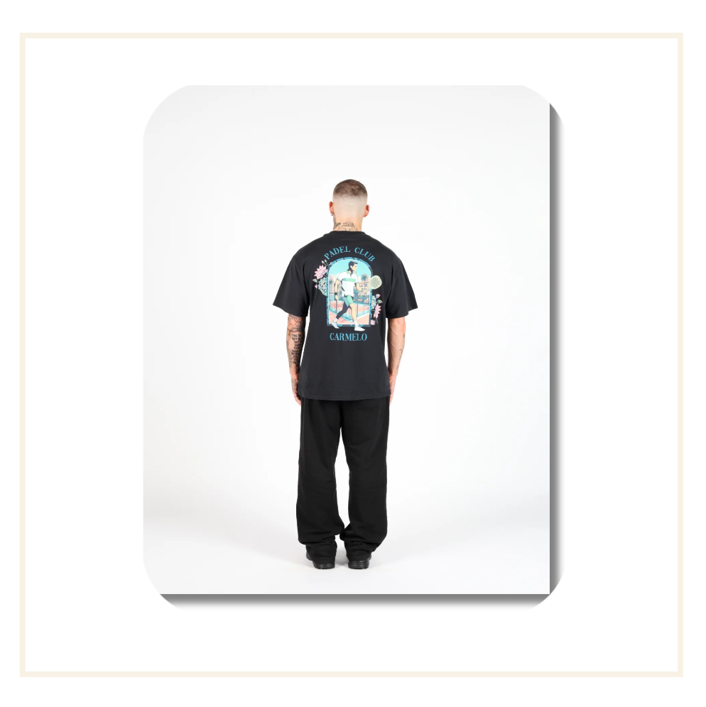 Carmelo Pace Padel Club T-Shirt Black