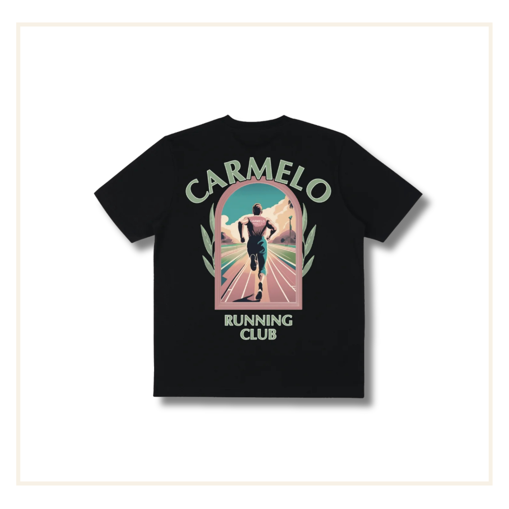 Carmelo Pace Running Club Track T-Shirt Black