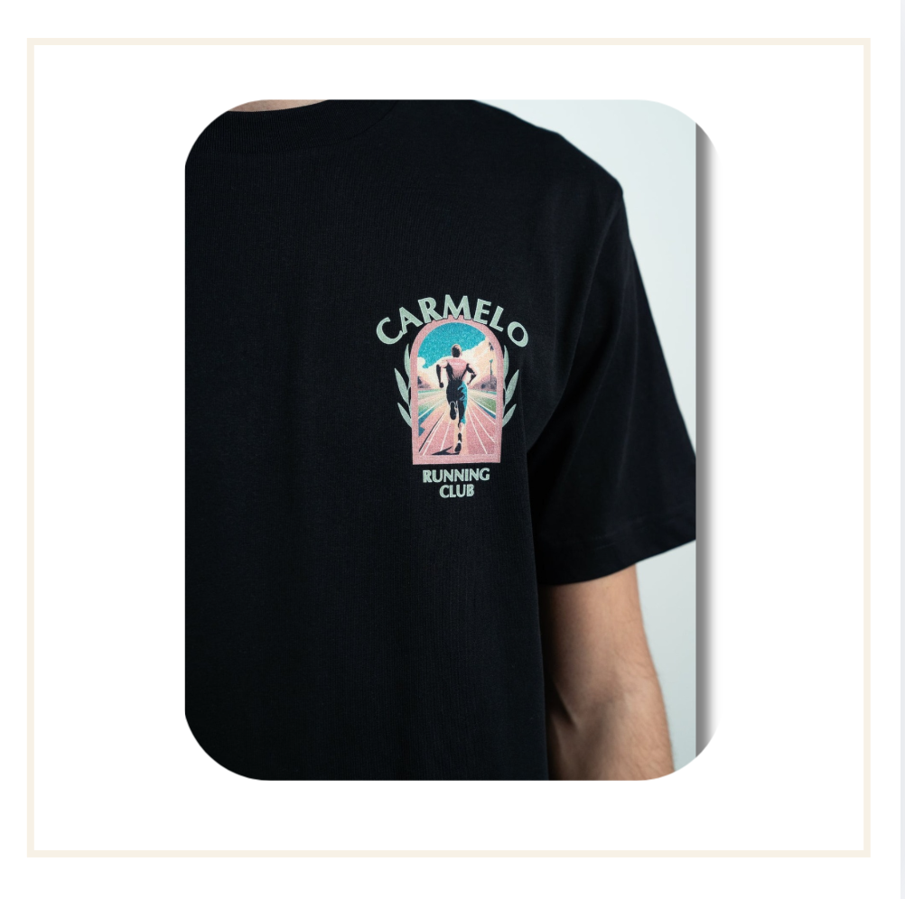 Carmelo Pace Running Club Track T-Shirt Black