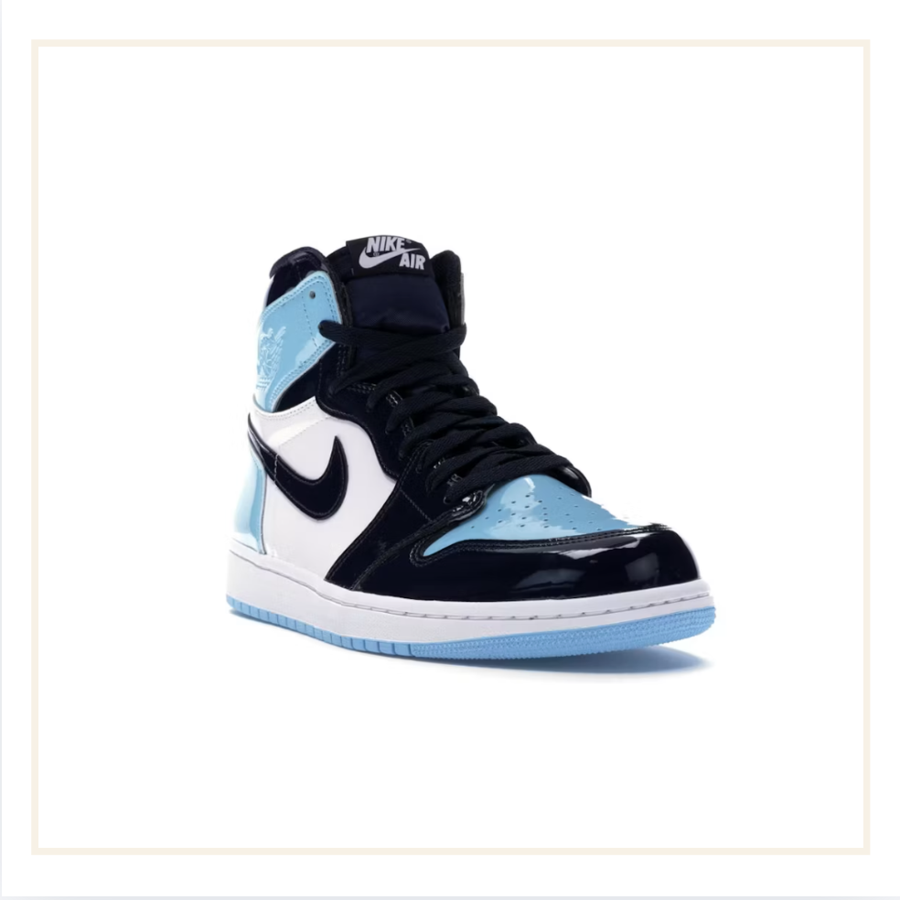 Air Jordan 1 Retro High UNC Patent Blue Chill (W)