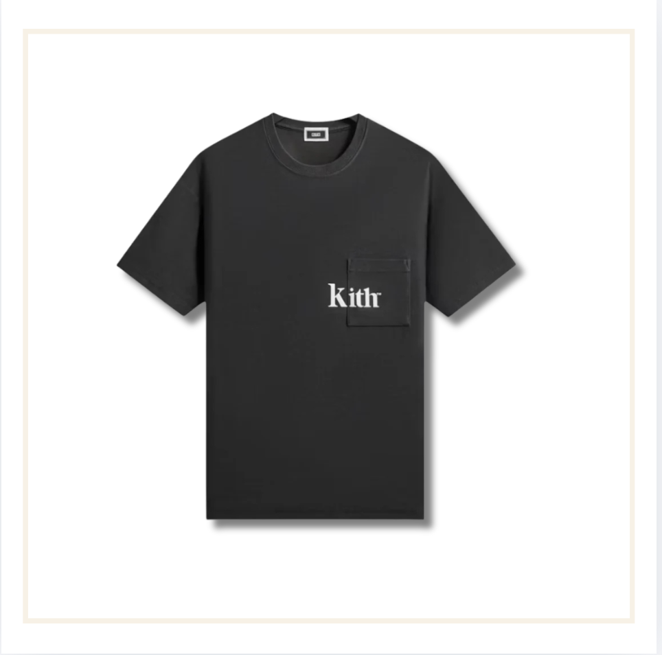 Kith Quinn Tee Black (SS26)