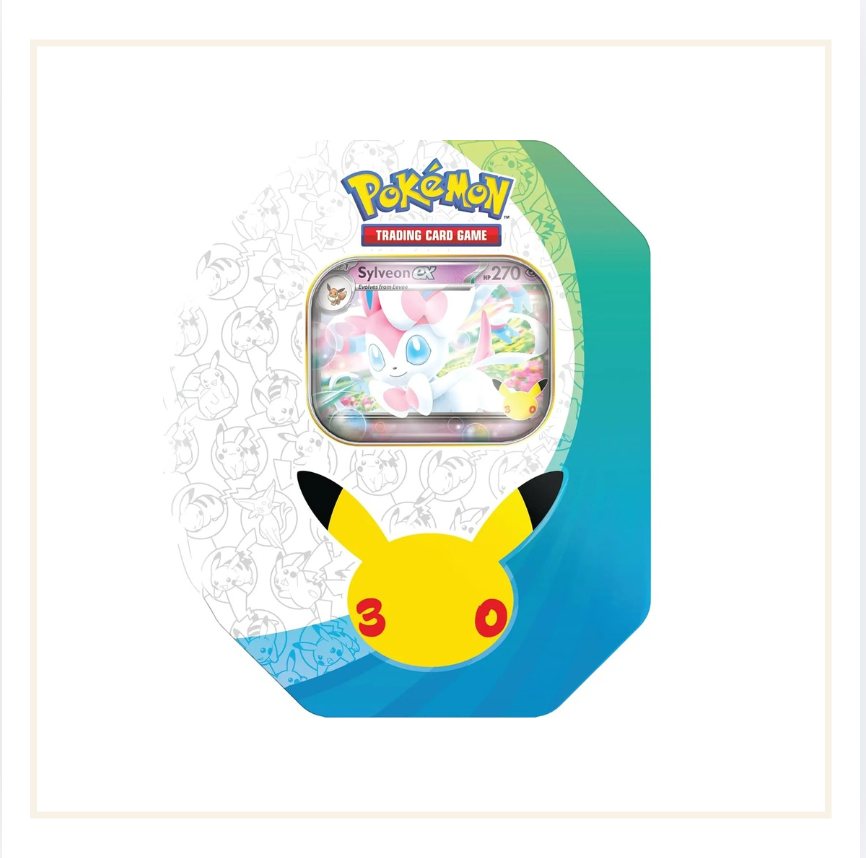 Pokémon 30th Celebration Sylveon Ex Tin