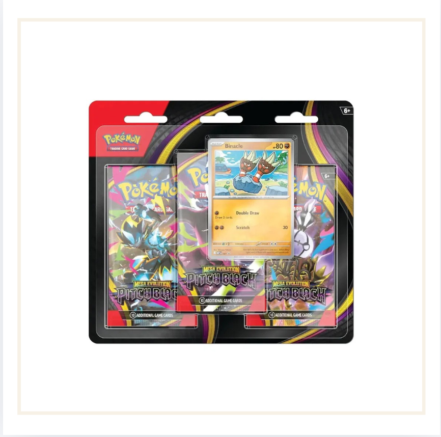 Pokèmon Mega Evolution Pitch Black 3 Blister Pack