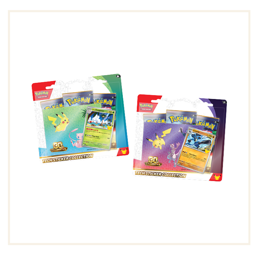 Pokémon 30th Celebration Tech Sticker Collection