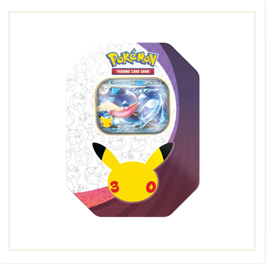 Pokémon 30th Celebration Greninja Ex Tin