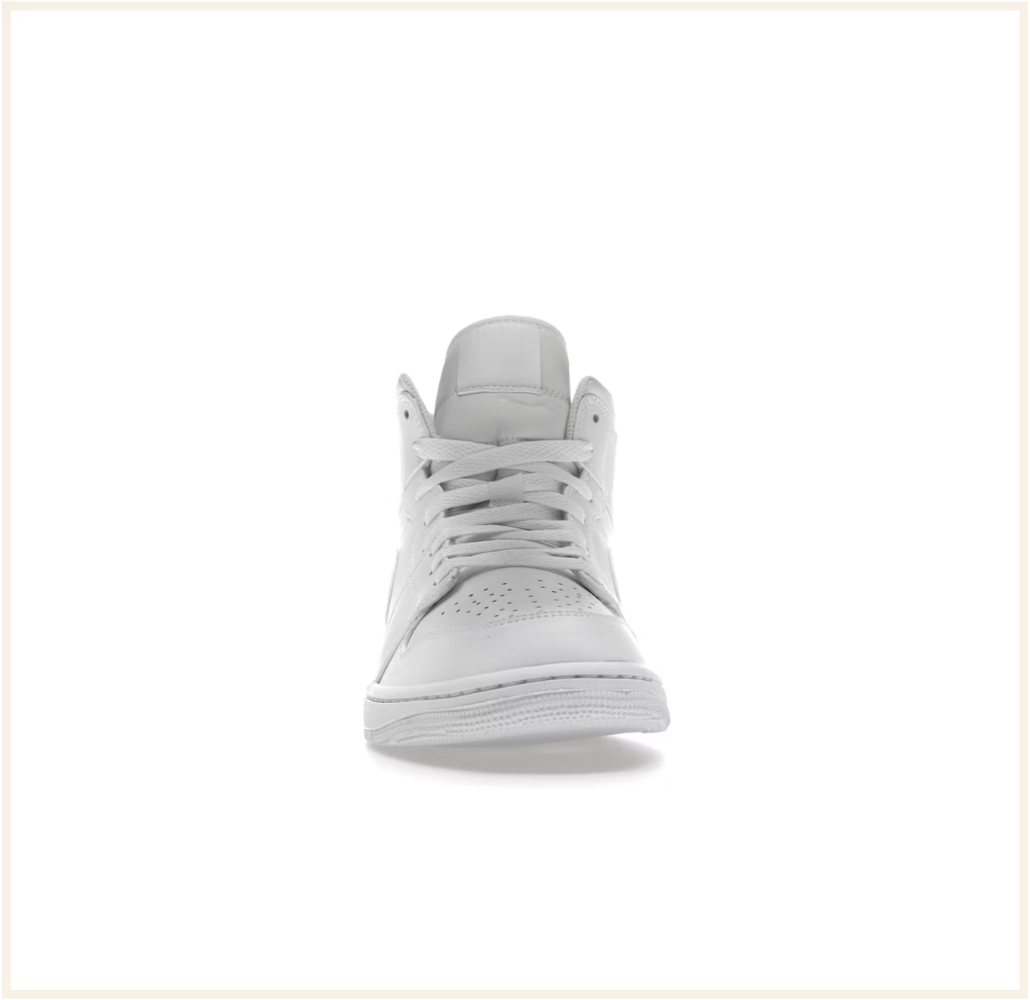 Air Jordan 1 Mid Triple White (2022)