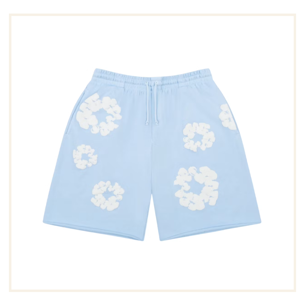 Denim Tears The Cotton Wreath Shorts Powder