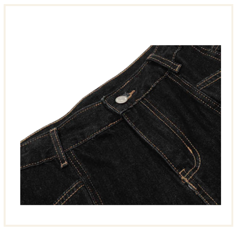 Noissey Straight-Leg Black Denim Jorts