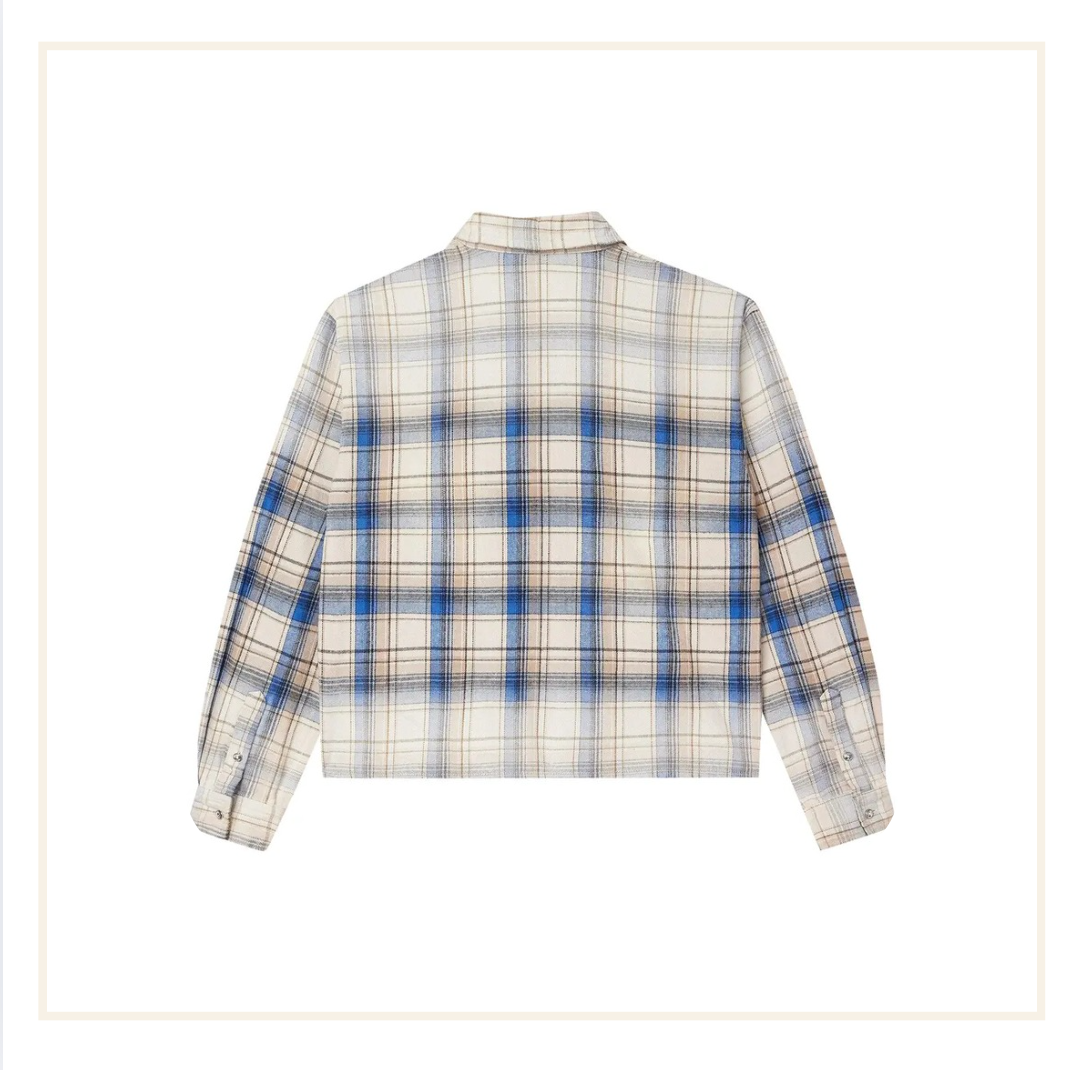 Vale Forever Rhinestone Flannel Cream Blue