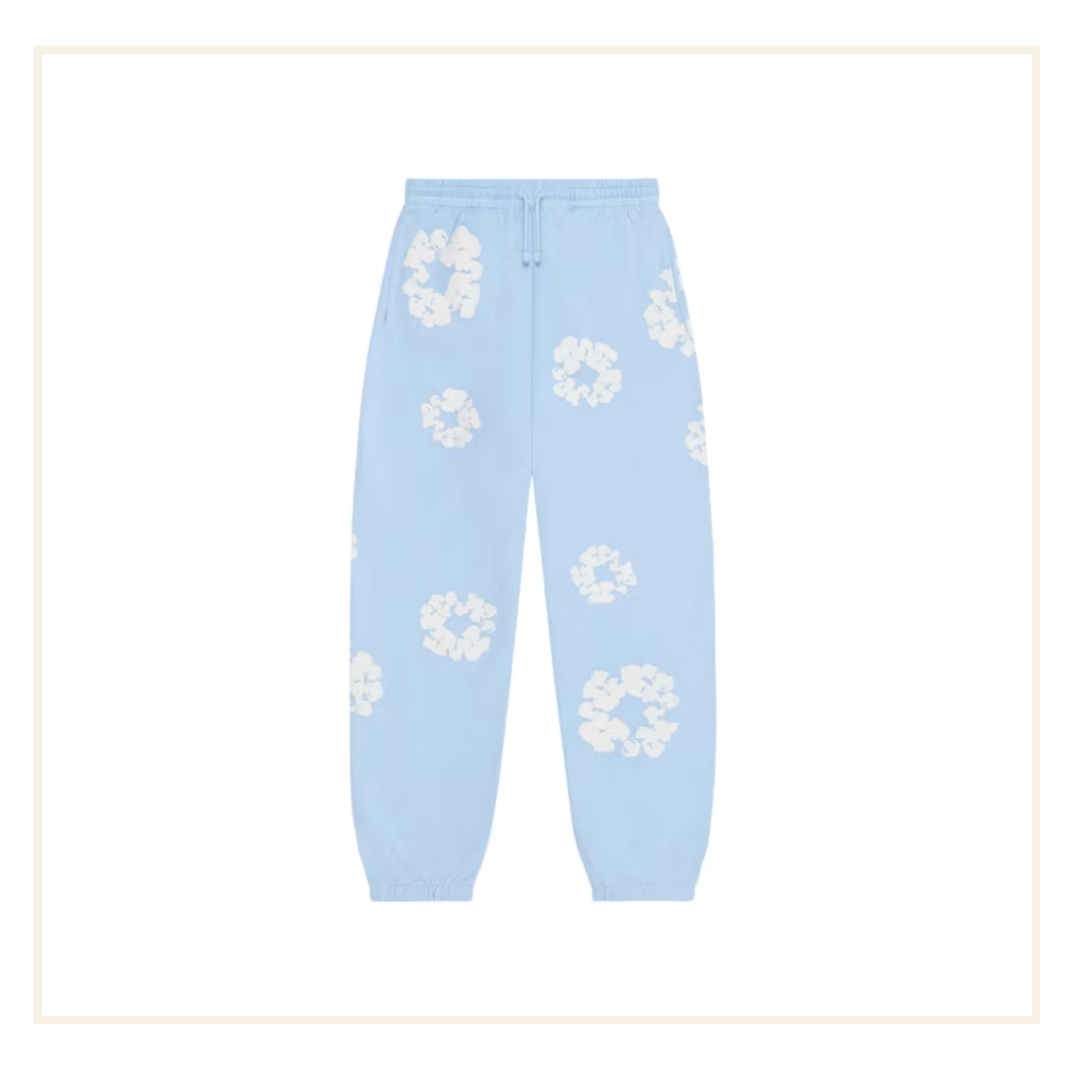 Denim Tears The Cotton Wreath Sweatshirt and Sweatpants Powder Blue (SET)