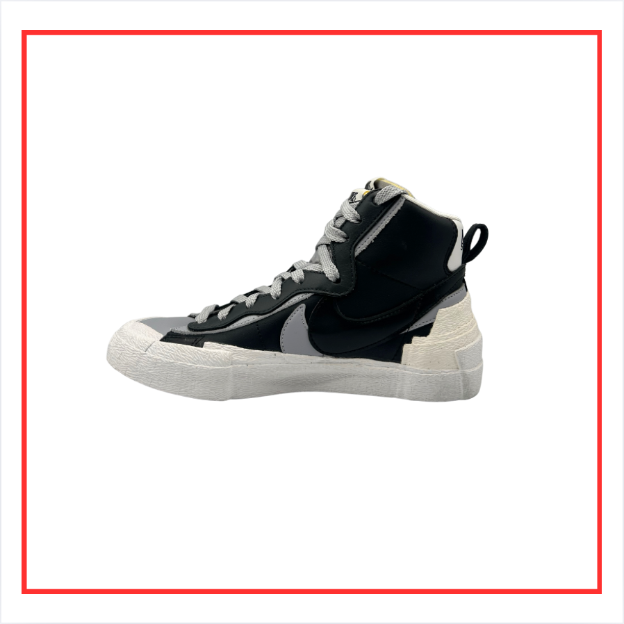 sacai x Nike Blazer Mid Black Grey White (Preloved) UK 5