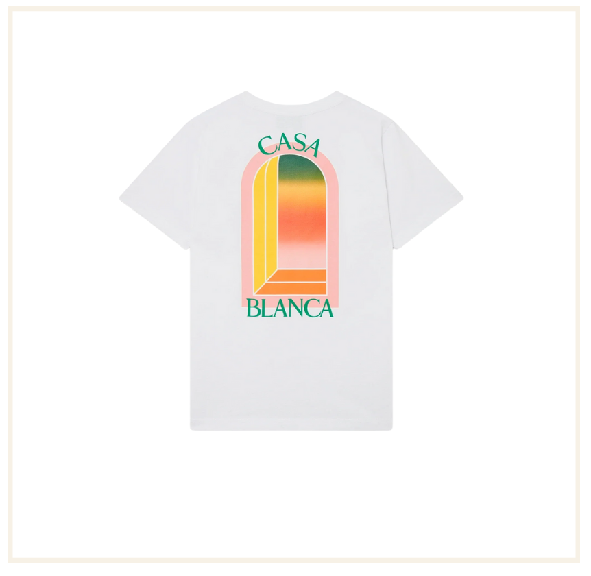 Casablanca Gradient L’Arch White T-Shirt