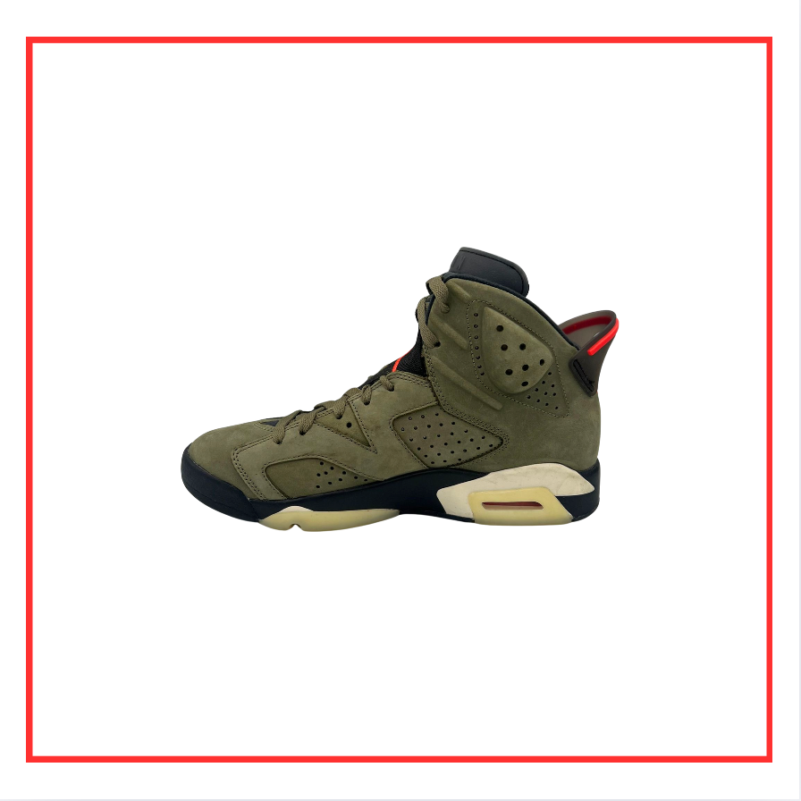 Travis Scott x Air Jordan 6 Olive (2019) (Preloved) UK 7.5