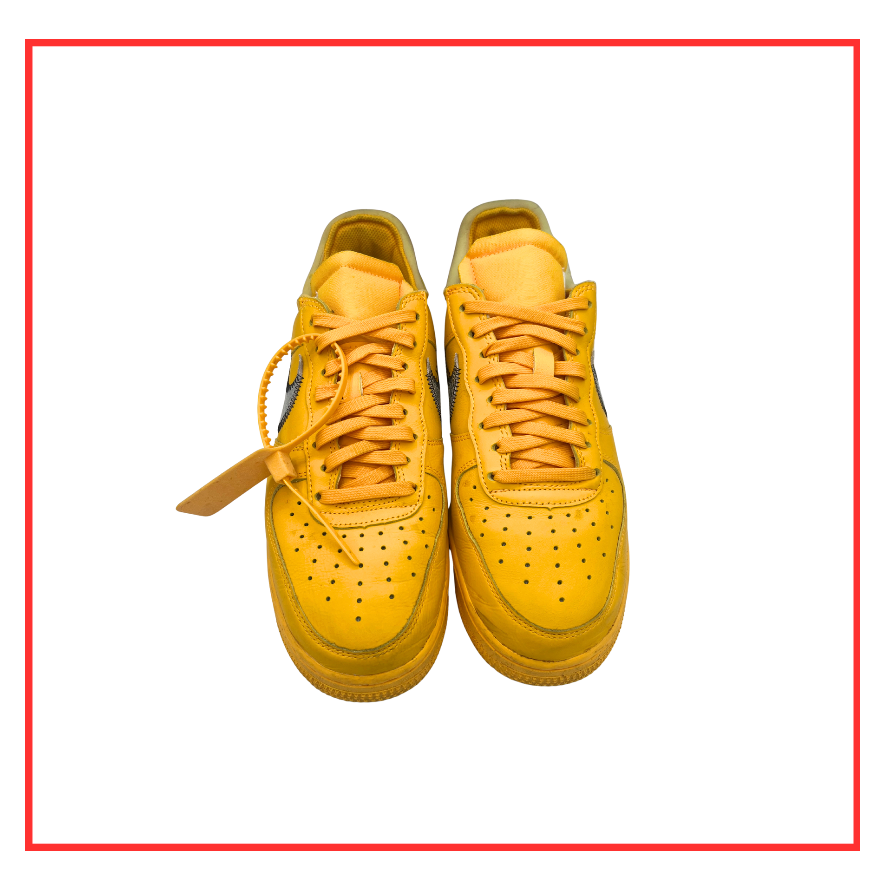 Nike Air Force 1 Low Off-White ICA University Gold (Preloved) UK 7