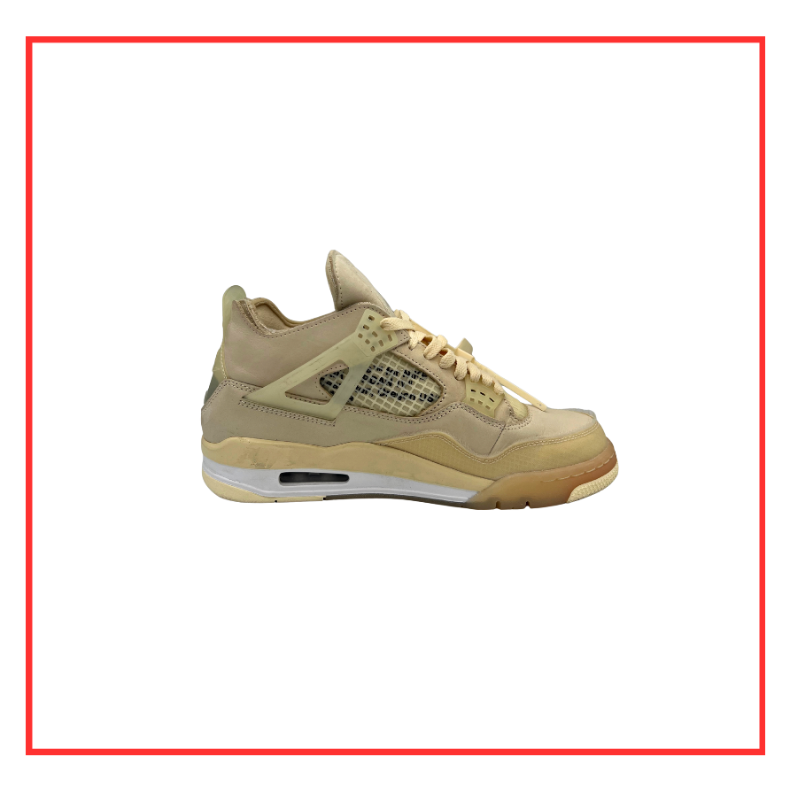 Off-White™️ x Air Jordan 4 Retro Sail (W) (Preloved) UK 7.5