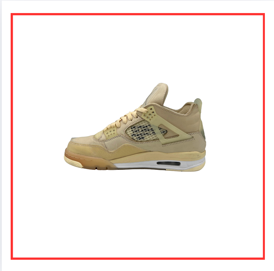 Off-White™️ x Air Jordan 4 Retro Sail (W) (Preloved) UK 7.5